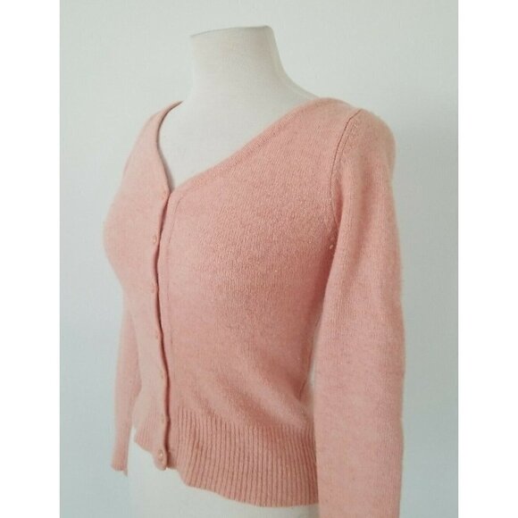 Divided Button Up Wool Long Sleeve Size 10 - Picture 4 of 5